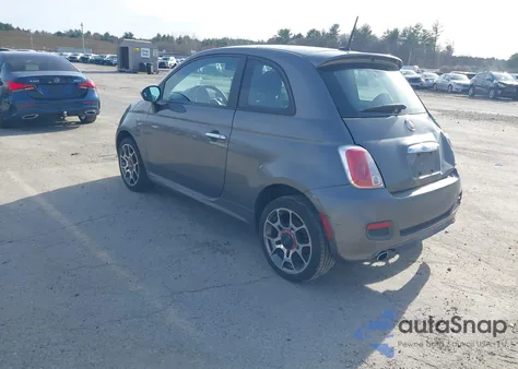 2012 Fiat 500 Sport из США, поврежденный, VIN 3C3CFFBR8CT366360